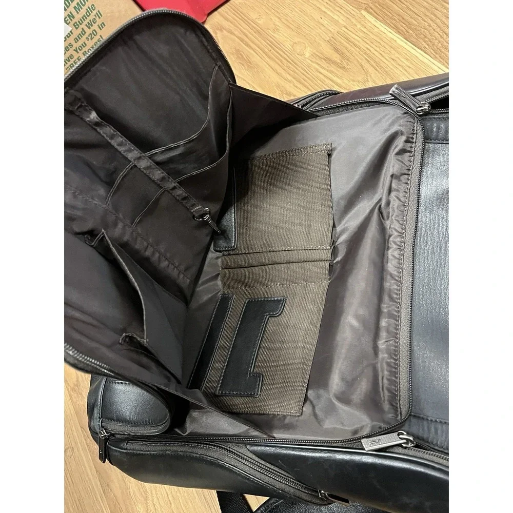 Vintage Hartmann Aviator Leather Backpack Black Luggage Carry On Travel Bag